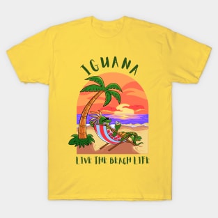 Iguana Live the Beach Life T-Shirt